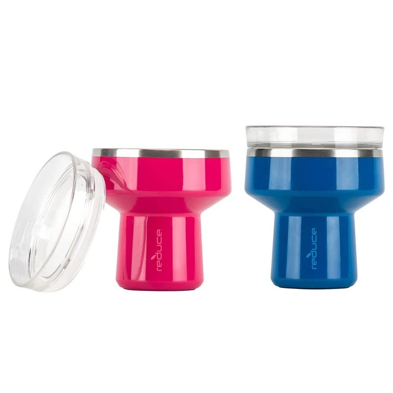 REDUCE 12 oz Vacuum Insulated Stainless Steel Saltini Tumbler 2 Pack Orchid  Surf