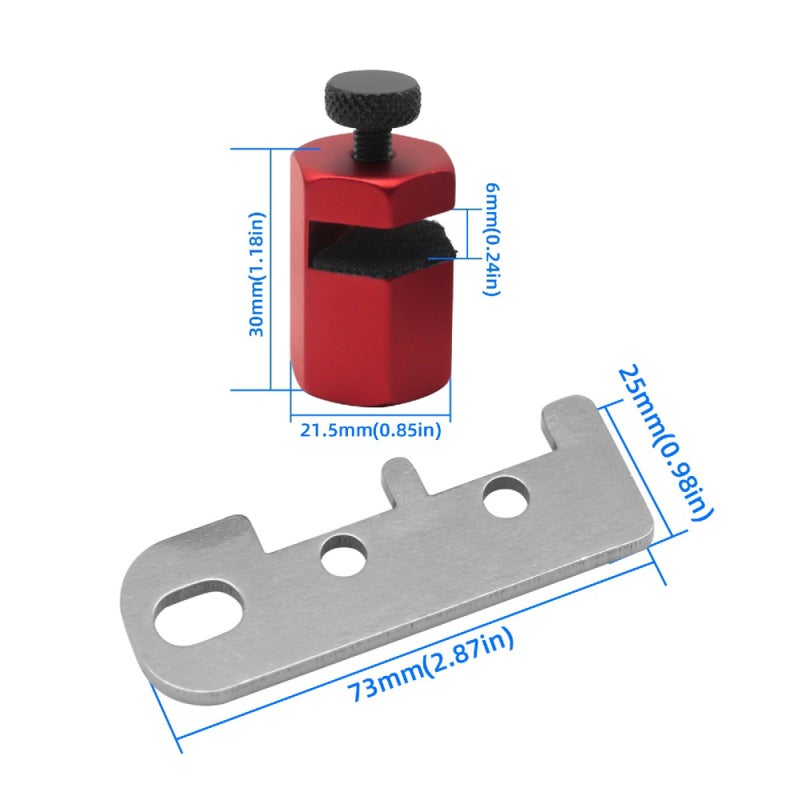 Stair Gauge: Red CNC-Machined Anodized Aluminum Alloy - Premium Rustproof Sturdy Square Auxiliary Jig for Accurate Stair Rafter Layout Construction Projects - Image 2