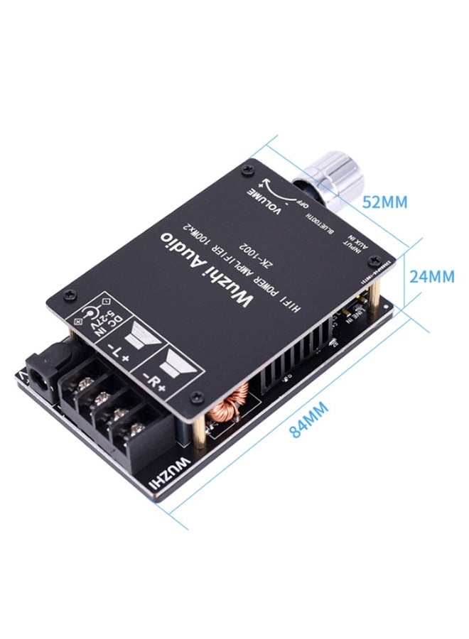 Wuzhi ZK-1002 100W X 2 HIFI High Fidelity High Power 2.0 Stereo Bluetooth Digital Power Plate - Image 3