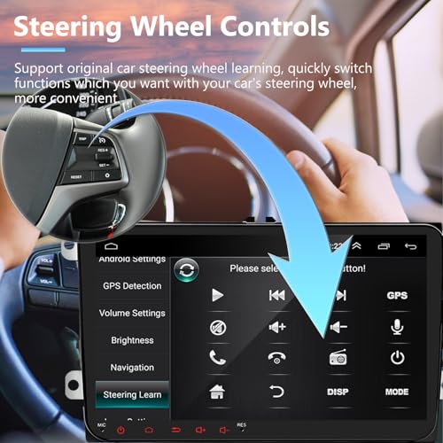 Podofo راديو سيارة بودوفو مع نظام ملاحة GPS شاشة تعمل باللمس 9 بوصة لسيارات VW سكودا أوكتافيا جولف توران باسات B6 جيتا بولو تيغوان في داش أوتوراديو راديو سيارة أندرويد يدعم واي فاي بلوتوث كاميرا HD - Image 4