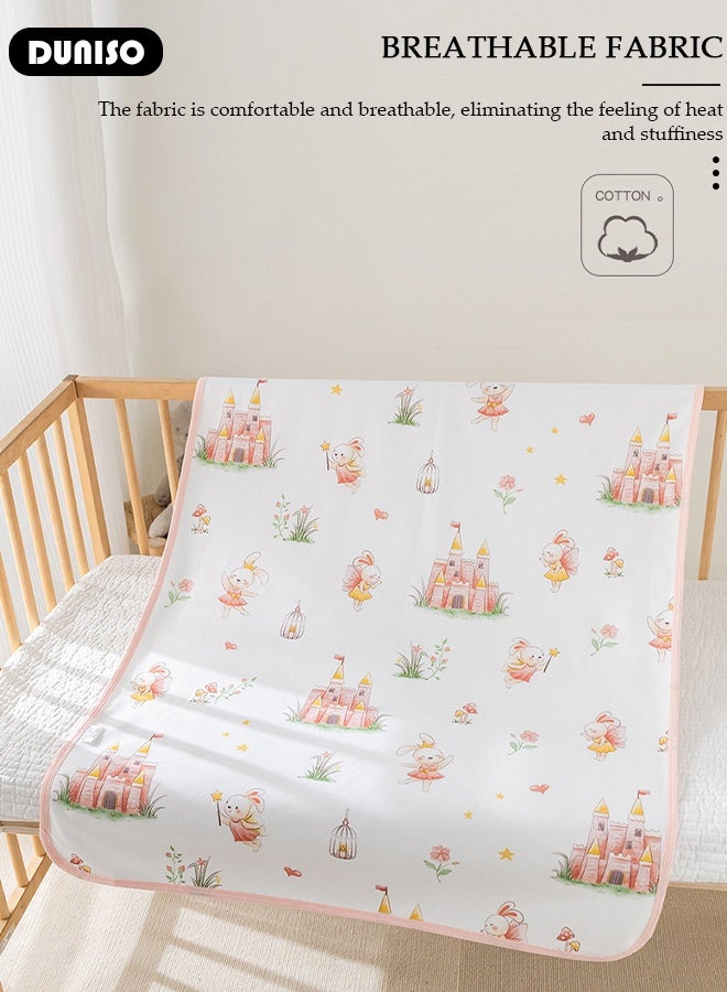 DUNISO وسادة سرير مائية للأطفال وسادات تسرب البول قابلة للغسل واقي مرتبة للأطفال وسادات تحتية قابلة لإعادة الاستخدام لتدريب الأطفال على استخدام المرحاض وسادة مائية للأطفال 80*100 سم - Image 5