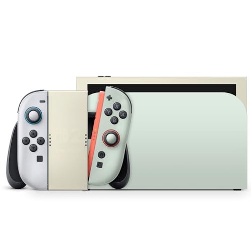 Tacky Design Classic colorwave Skin Compatible with Nintendo Switch 2 Skin Wrap Cover, Color Blocking wrap for Switch 2 Cover, Premium 3M Vinyl (Pastel Green & Cream, Switch 2) - Image 3
