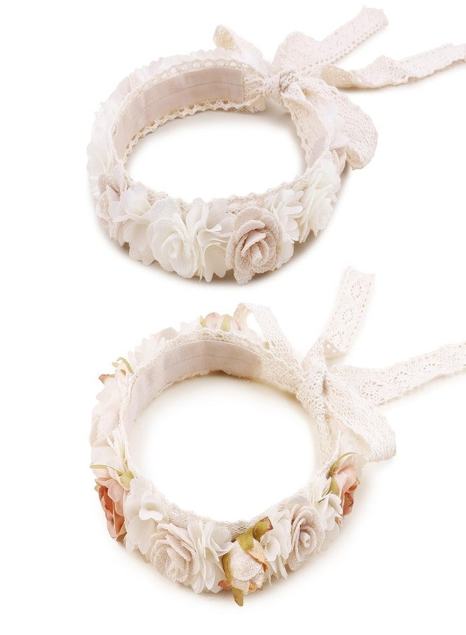 BFNAAgirl Hairband, New Model Children Girl Lace Flower Headbands, 2pcs Hair Accessories, Gift for Children - Image 1