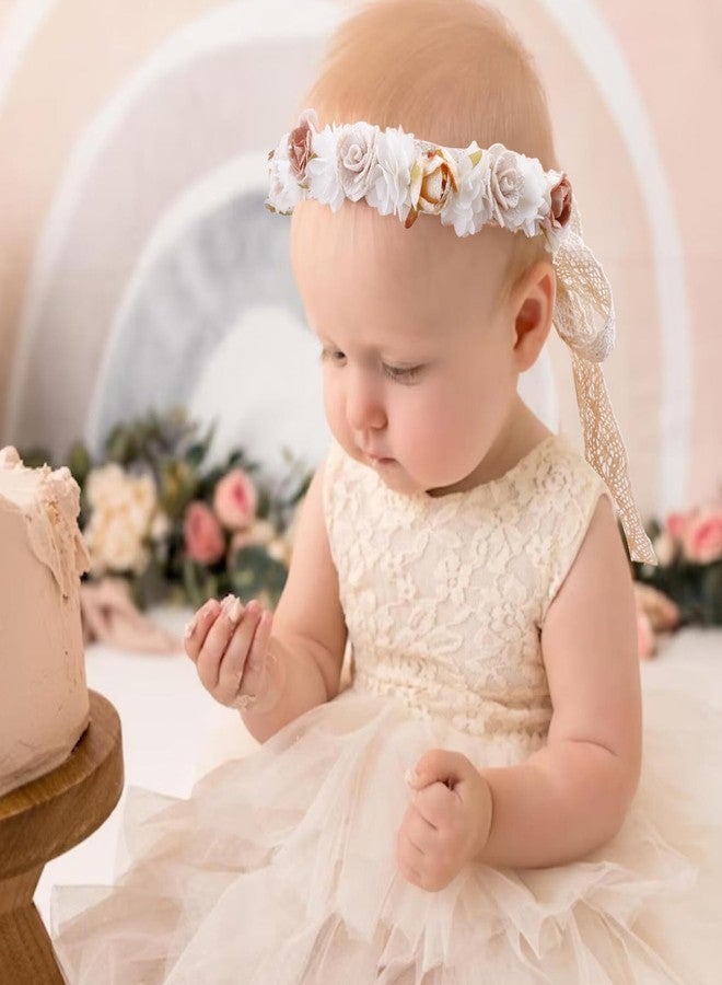 BFNAAgirl Hairband, New Model Children Girl Lace Flower Headbands, 2pcs Hair Accessories, Gift for Children - Image 3
