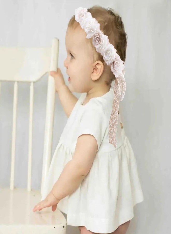 BFNAAgirl Hairband, New Model Children Girl Lace Flower Headbands, 2pcs Hair Accessories, Gift for Children - Image 2
