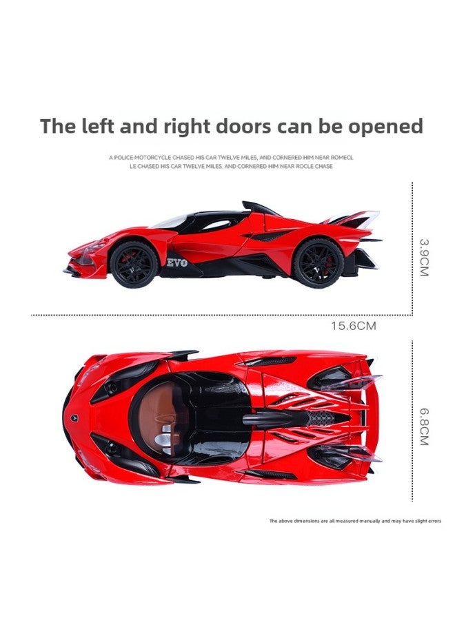 Polo Sun Sports Car 1:32 Alloy Simulation Car Model Acousto-optic Huili Children's Collection Ornaments Chenghai Toys-Color:Baltic Sun Sports Car-purple - Image 4