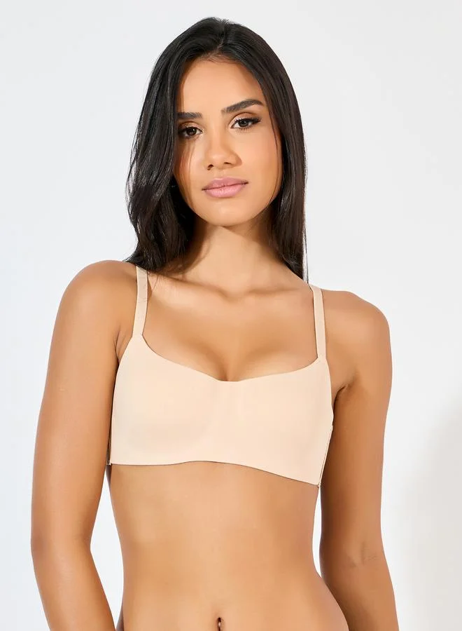 Styli Pack of 2 - Padded Non Wired Bonded T-Shirt Bra