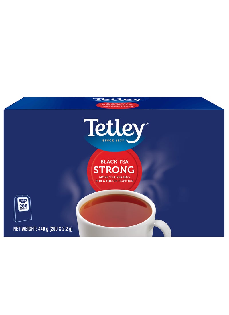 Tetley شاي أسود قوي 200 كيس شاي - Image 1