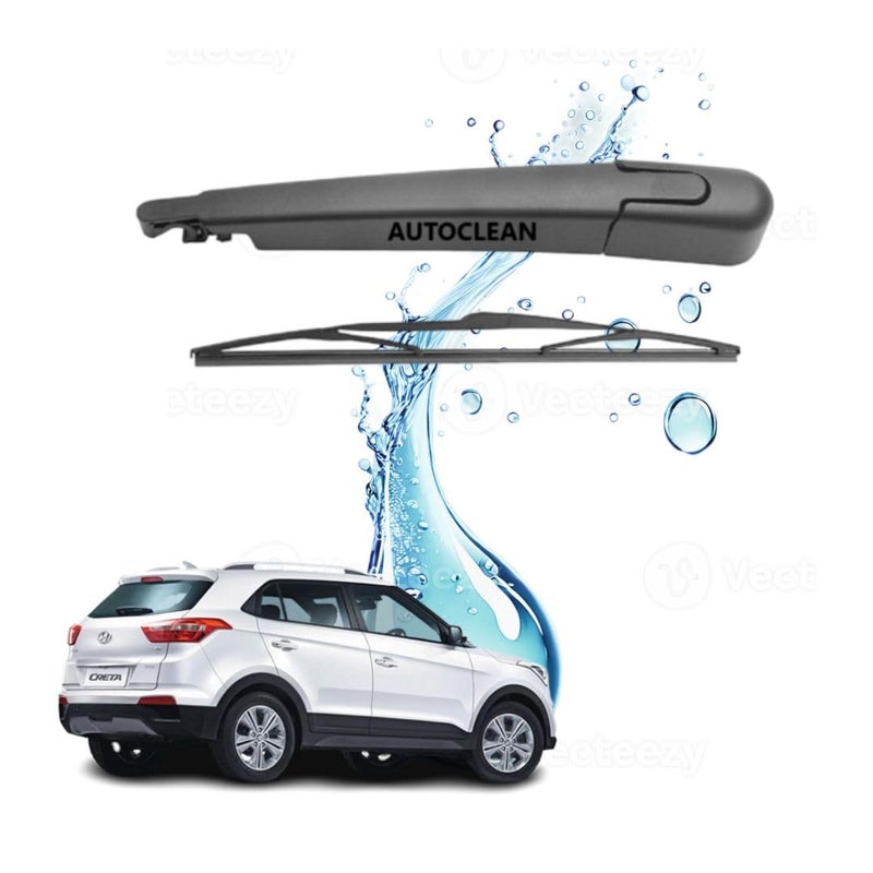 AutoClean Rear Wiper Blade With Wiper Arm Creta (2015-2019 Model) (Windshield Washer Tablet Free) - Image 1