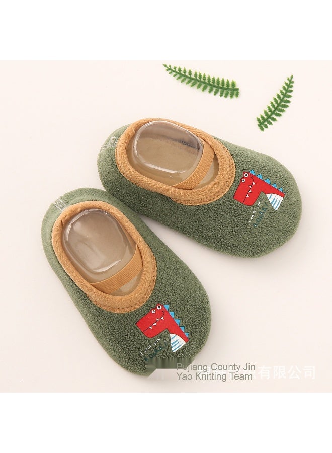 جوارب أطفال مضادة滑 مع فرو دافئ