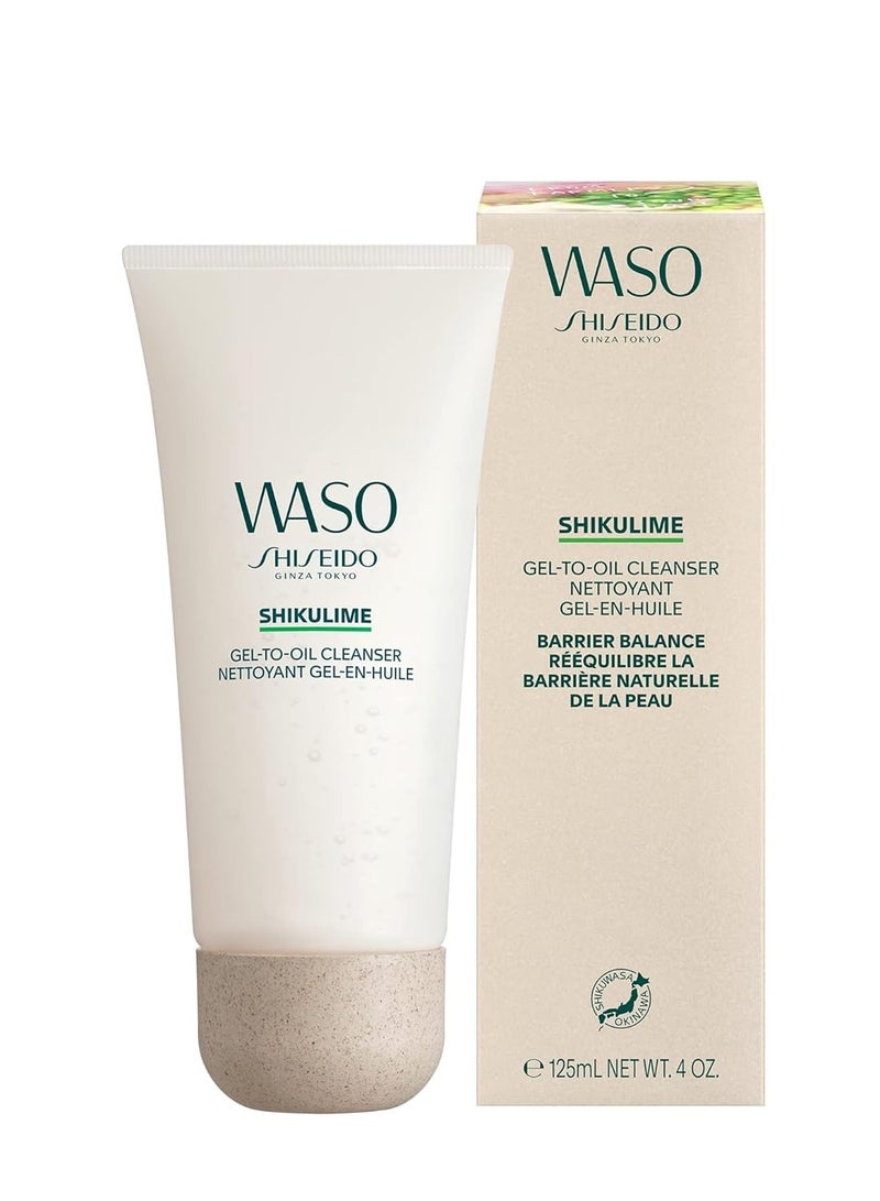 Shiseido Shiseido Waso SHIKULIME Gel-to-Oil Cleanser - 4 oz - Cleanser & Makeup Remover for Fresh, Balanced Skin - Vegan, Cruelty Free & Fragrance Free - Image 2