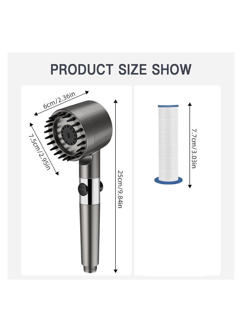 RATSAW - Shower Head High Pressure 4 Mode Rain Electric Shower Handheld Shower Head Adjustable Massage SPA Handheld Shower Head Latest Powerful Shower Head - Image 1
