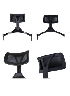 Generic FFD Height Adjustable Director Chair Headrest with Ergonomic Black Mesh Support The Ultimate Comfort and Style Makeup Accessory  - Image 4