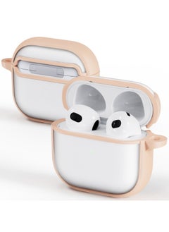 For Apple Airpods 4 Generation Bluetooth Headset Protective Case Frosted Drop-resistant AirPods3/2 Generation Protective Case-Color:Pink-Applicable Model:Airpods Pro