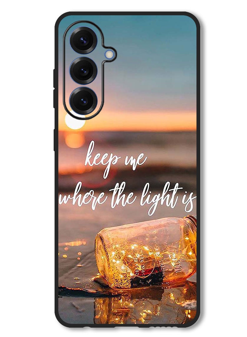 Theodor Case Compatible with Samsung Galaxy A56 Protection Shockproof Bumper Cover Keep Me Where The Light - Image 1