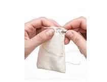 WUD 6 pcs. Unbleached Muslin Cloth Empty Tea Bags 3x4inch Reusable for Loose Leaf Tea, Coffee Brew Bags - Image 3
