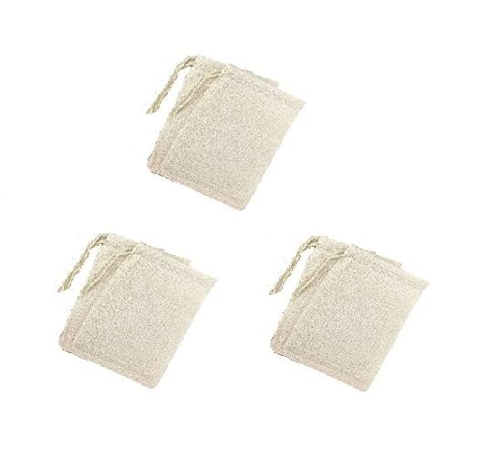 WUD 6 pcs. Unbleached Muslin Cloth Empty Tea Bags 3x4inch Reusable for Loose Leaf Tea, Coffee Brew Bags - Image 1