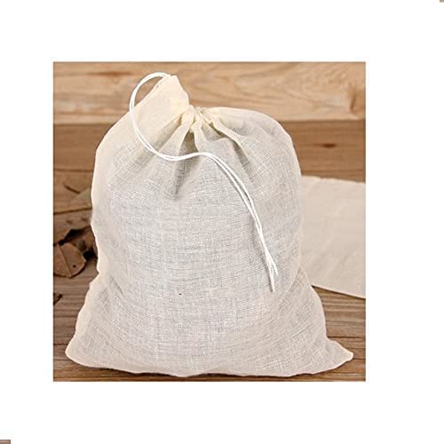 WUD 6 pcs. Unbleached Muslin Cloth Empty Tea Bags 3x4inch Reusable for Loose Leaf Tea, Coffee Brew Bags - Image 5