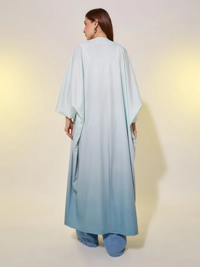 تايك تو Take Two Ombre Batwing Sleeve Maxi Kimono
