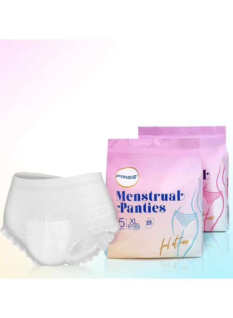 FRISS 25-Pack XL Overnight Period Panties – 100% Leak-Proof Menstrual Underwear for Women, All-Night Comfort & Total Protection - Image 1