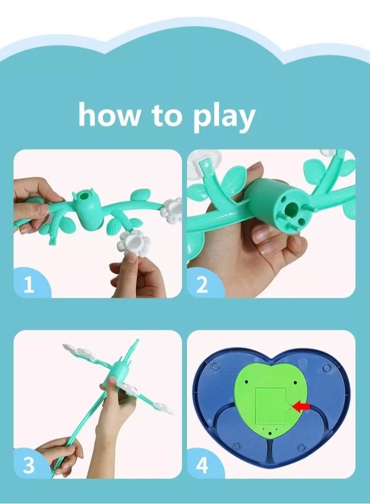 يونيكبيبي لعبة توازن دوار الشمس الكهربائية للأطفال، لعبة تعليمية تفاعلية مع خرز مضيء، تنمية المهارات الحركية والتنسيق البصري، نشاط داخلي جماعي لتنمية الدماغ للأطفال، لعبة STEM ممتعة - Image 5