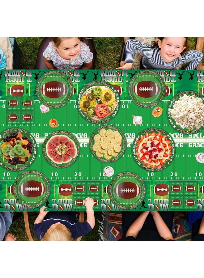 LKITMIUT 160 Pack Football Party Supplies Football Party Decorations Sports Birthday Party Decorations Tailgate Party Decor Touchdown Tableware Set - Football Paper Plates, Football Napkins, Forks Serves 40 - Image 4