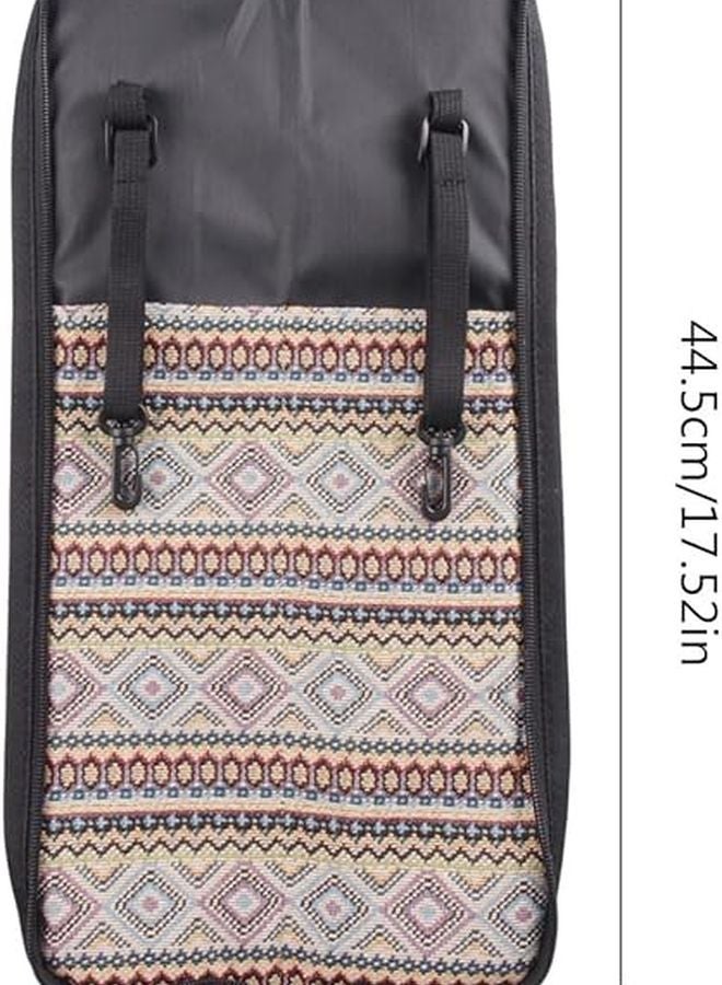 Black Portable Drum Stick Bag Case With 5A Drumsticks Percussion Music Accessories Organizer - Image 3