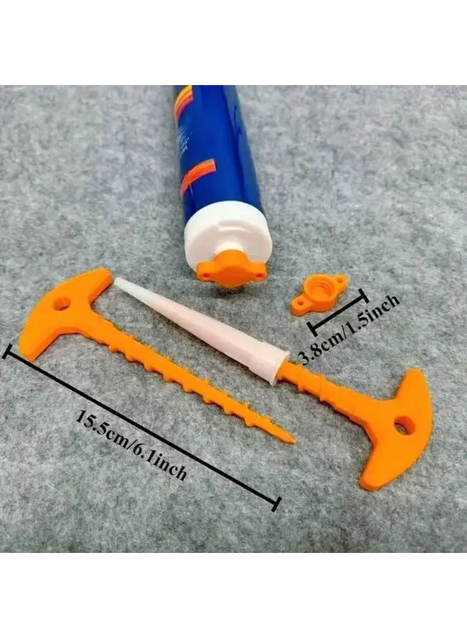 2pcs Set 3D Printed Seal Caps Caulking Gun Nozzle Unclogger Leak Proof Quick Dry Tube Plugs - Image 5