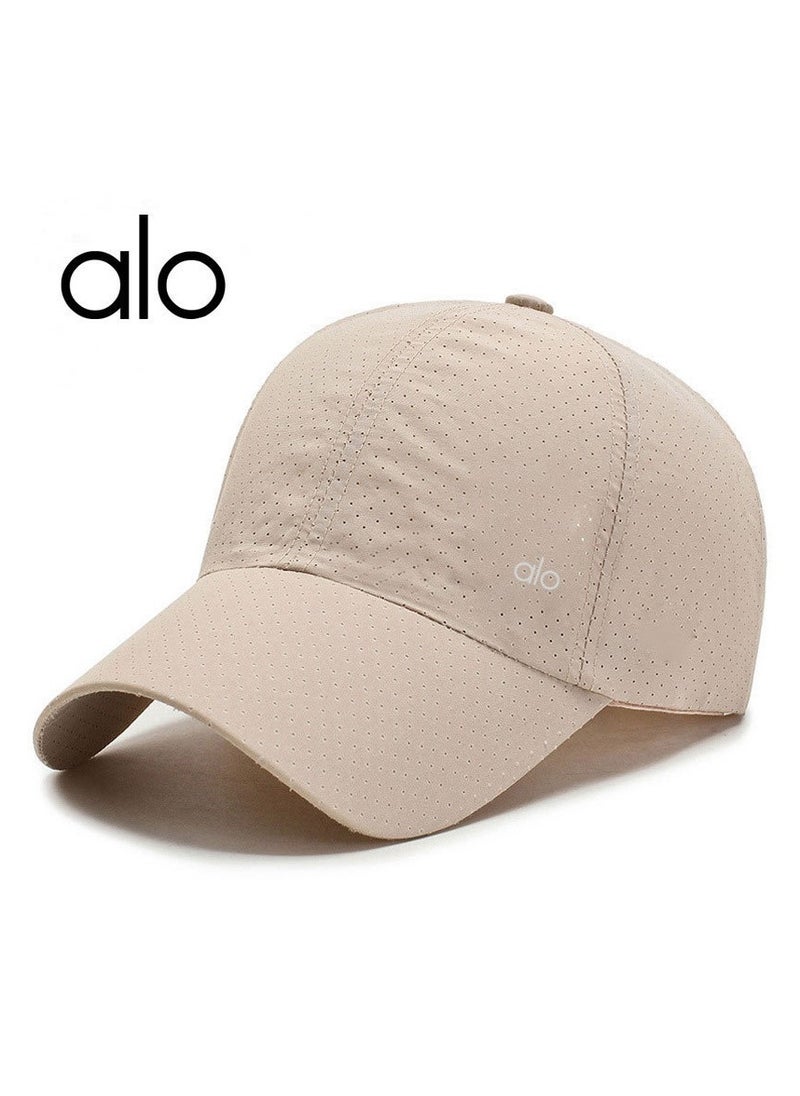 alo - Alo Yoga Lightweight Breathable Mesh Outdoor Sports Cap with Sun Protection and UV Blocking Function (Covered with Net Eyelets) - Image 1