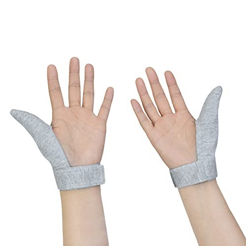 rainbowstar 2 Pack Adult Thumb Guard Trichtillomania Finger Cove for Helping Stop Hair Pulling Skin Picking Thumb Sucking Dermatillomania Habit Helper (M) - Image 3