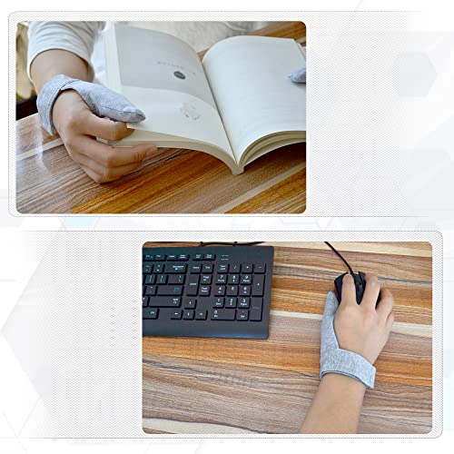 rainbowstar 2 Pack Adult Thumb Guard Trichtillomania Finger Cove for Helping Stop Hair Pulling Skin Picking Thumb Sucking Dermatillomania Habit Helper (M) - Image 5