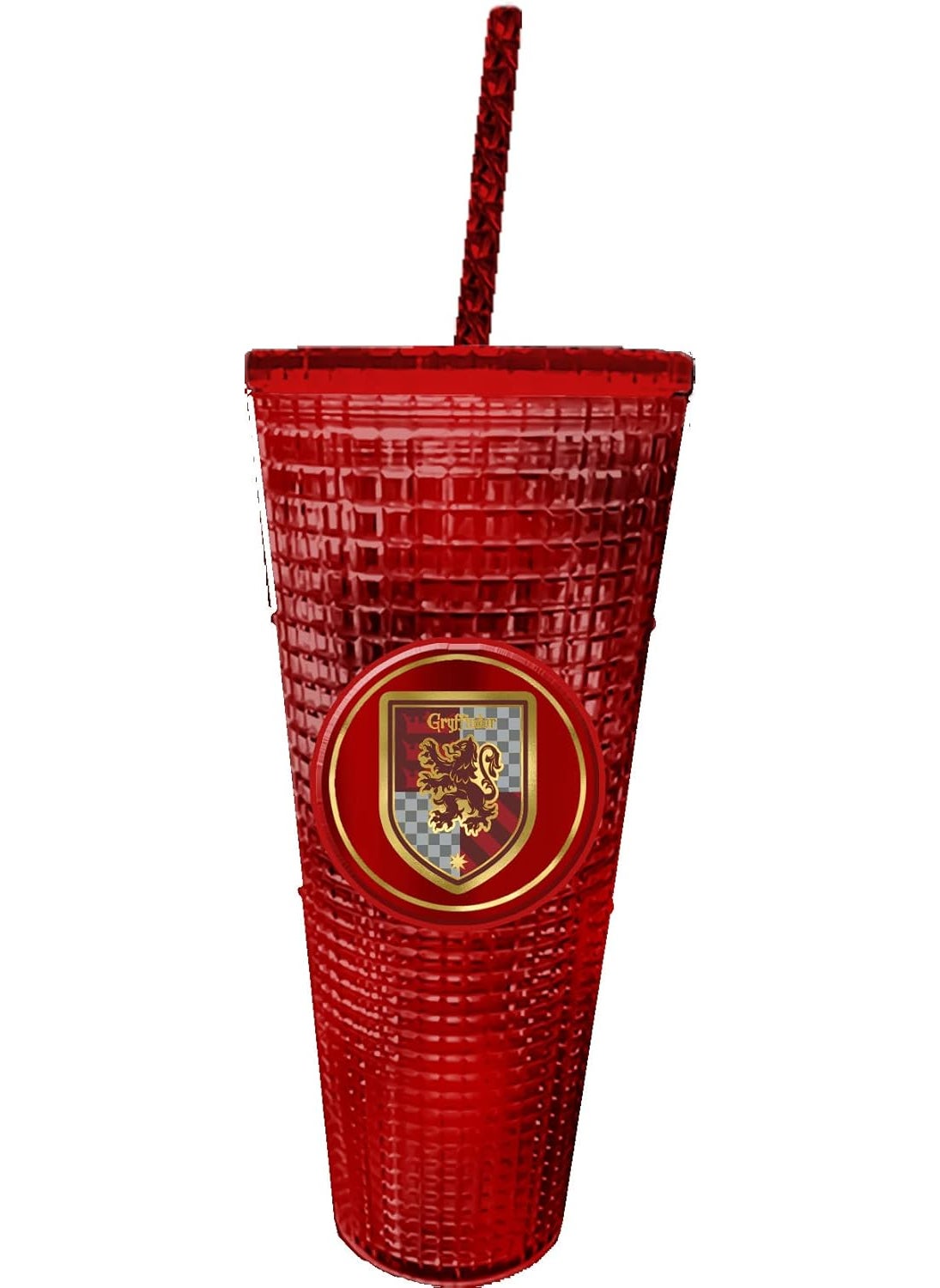 Spoontiques Spoontiques 19544 Gryffinder Diamond Cup with Straw 20 Oz 