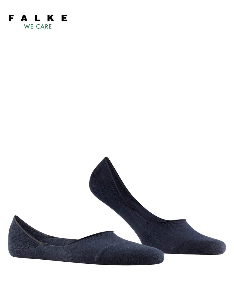 FALKE Men's Step Medium Cut No Show Socks, Sustainable Cotton, Blue (Dark Navy 6375), 8-9, 1 Pair - Image 2