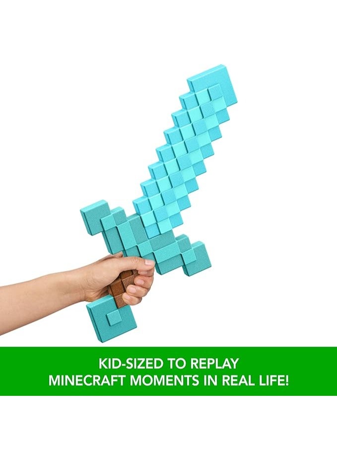MINECRAFT Diamond Sword Battle Toy, Kid-Sized Accessory for Role-Play & Costumes, Inspired by the Video Game - Image 5