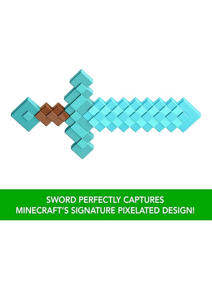 MINECRAFT Diamond Sword Battle Toy, Kid-Sized Accessory for Role-Play & Costumes, Inspired by the Video Game - Image 4