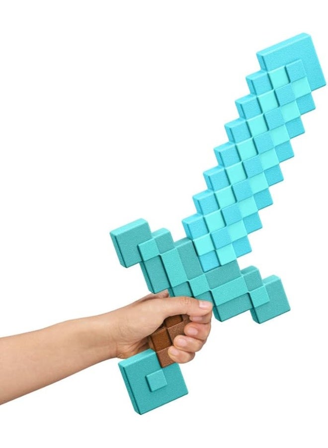 MINECRAFT Diamond Sword Battle Toy, Kid-Sized Accessory for Role-Play & Costumes, Inspired by the Video Game - Image 3