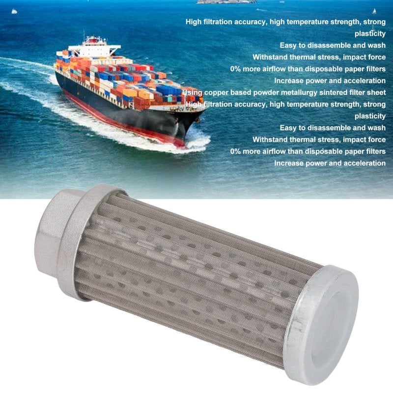 Hydraulic Filter: 80x100x180μm Stainless Steel Body - Precise Filtration Enhances Oil Quality, Reduces Friction for Automotive, Aerospace, Engineering Machinery Use - Image 3