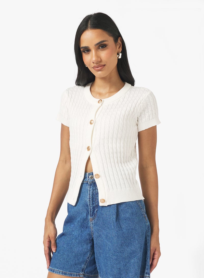 جينجر كارديجان محبوك بأزرار - Image 1