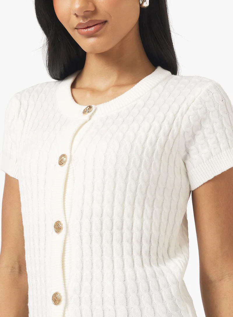 جينجر كارديجان محبوك بأزرار