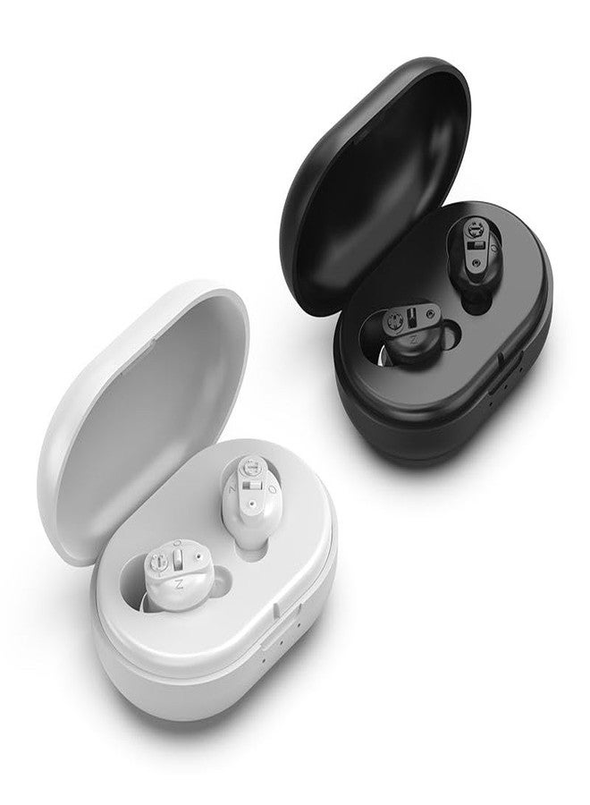 HP SOUND PLUS HEARING AID GM 901 Wireless Ear Bud Sound Enhancement Amplifier Hearing Aid Suitable for upto 65% Hearing Loss for Left & Right Ear Both Side (BLACK) - Image 4
