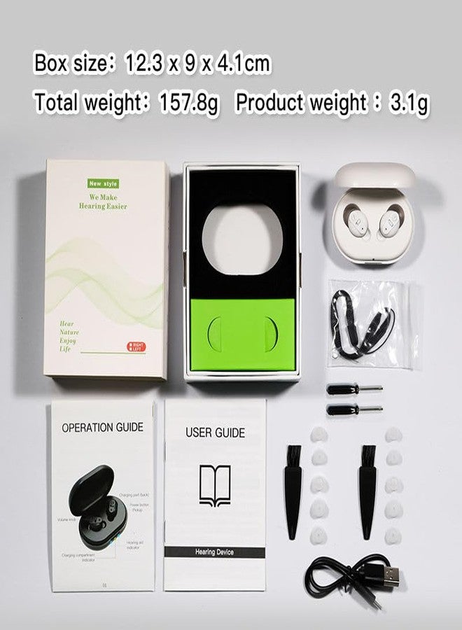 HP SOUND PLUS HEARING AID GM 901 Wireless Ear Bud Sound Enhancement Amplifier Hearing Aid Suitable for upto 65% Hearing Loss for Left & Right Ear Both Side (BLACK) - Image 3