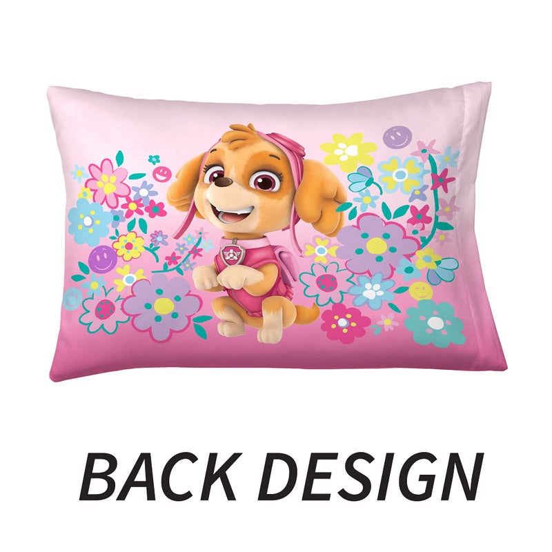 Franco Kids Bedding Super Soft Microfiber Reversible Pillowcase, 20 in x 30 in, Paw Patrol Girls - Image 2