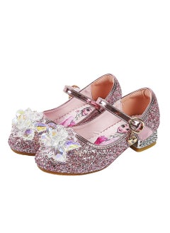 Generic Girls princess shoes new style children's crystal shoes fashionable princess shoes high heel children's shoes little girl performance shoes  - Image 1