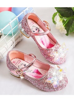 Generic Girls princess shoes new style children's crystal shoes fashionable princess shoes high heel children's shoes little girl performance shoes  - Image 4