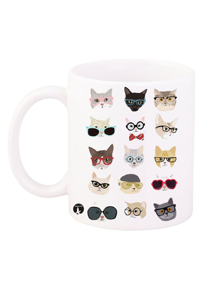 RKN Printed Coffee Mug White/Red/Yellow 12ounce