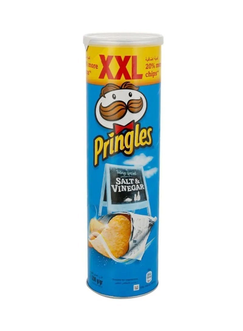 Pringles Salt & Vinegar Crisps, 200g