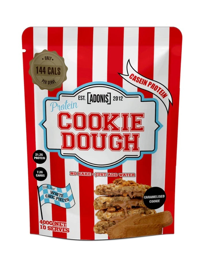 Adonis Gear Adonis Cookie Dough 400g / Caramelised Cookie – High Protein Cookie Dough Spread, No Added Sugar - Image 1