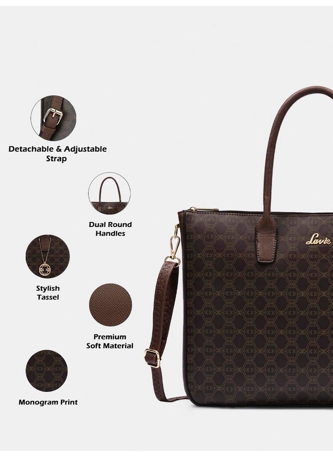 Lavie Lavie Women's Monoprint Raily Plus Tote Bag | Ladies Purse Handbag  - Image 3
