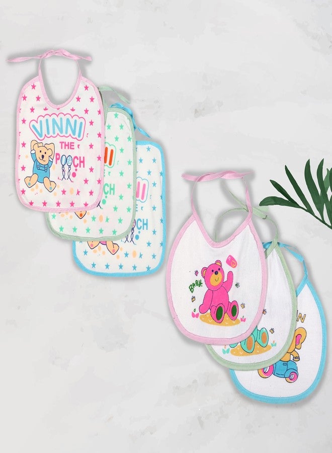 Modern Heados Baby Bibs Pack of 6| Bibs for new born baby Cotton Combo Bibs (Multicolor) (MDBB__13) - Image 2