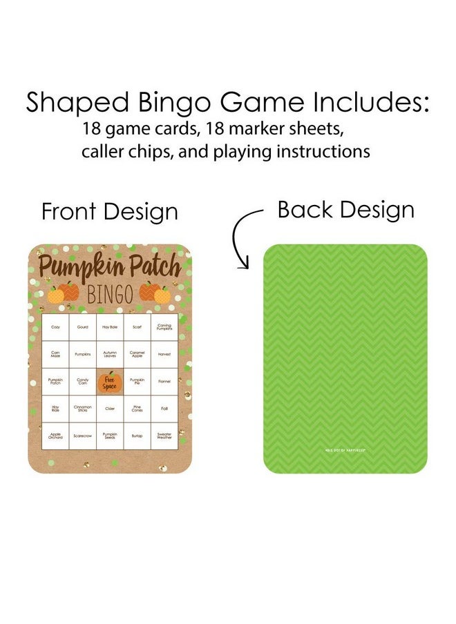 Big Dot of Happiness Big Dot of Happiness Pumpkin Patch - Bingo Cards and Markers - Fall, Halloween or Thanksgiving Party Bingo Game - Set of 18  - Image 3